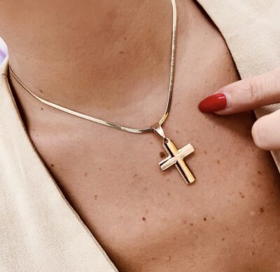 PINGENTE CRUCIFIXO P LISO 09/23