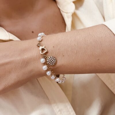 M PULSEIRA PEROLAS COM FECHO COR.PING.ZIRC 08/24